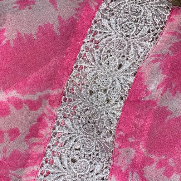 HAUTE KIDS Tie-Dye and Lace Cover-Up - Picture 4 of 9